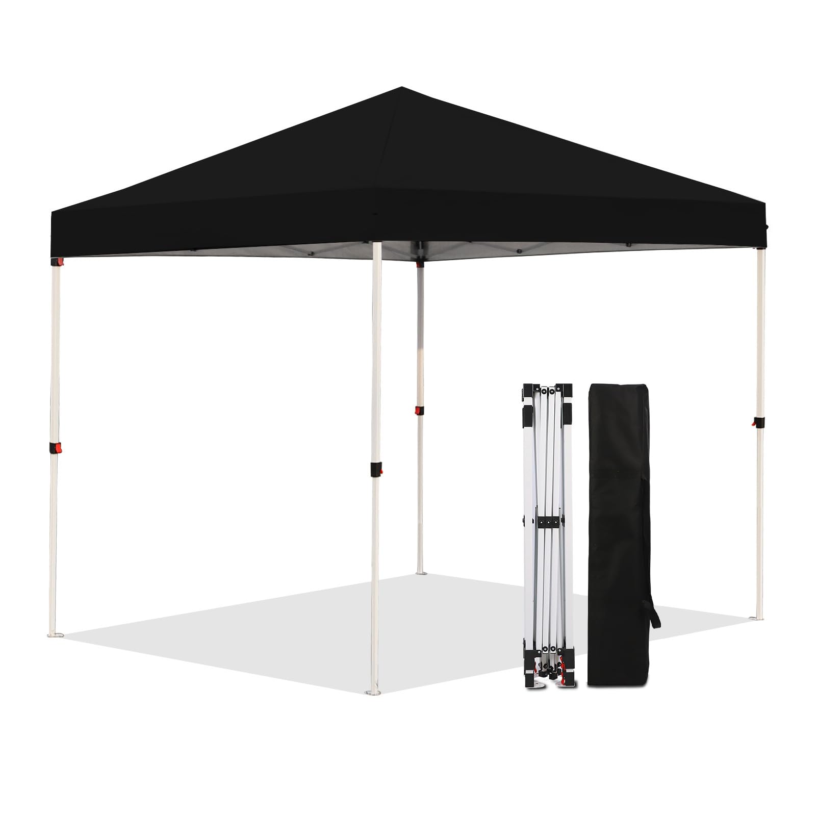 Northroad front view of canopy showing full shaded area and easy setup benefit