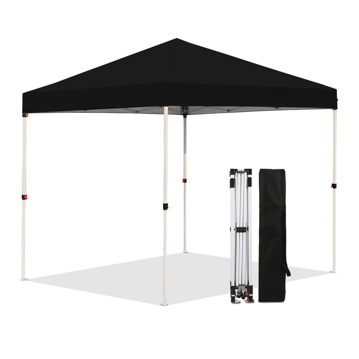Northroad front view of canopy showing full shaded area and easy setup benefit