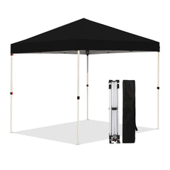 Northroad front view of canopy showing full shaded area and easy setup benefit