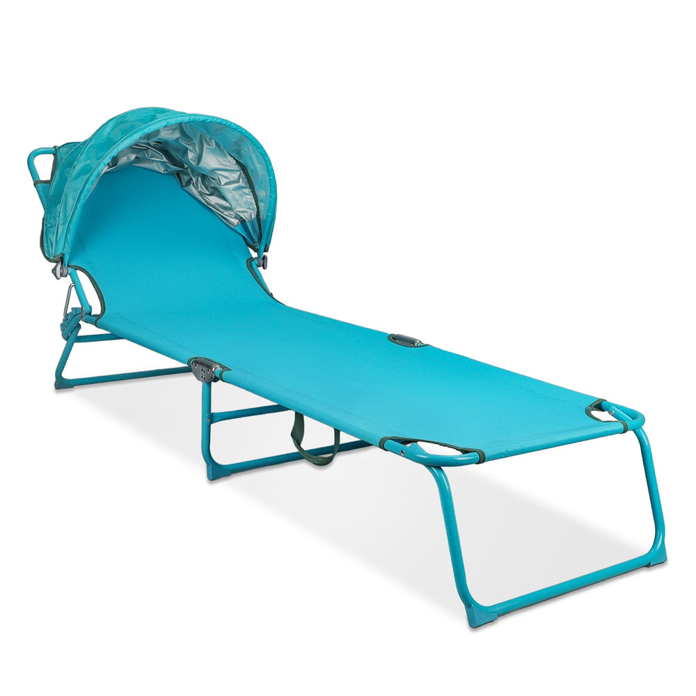 Northroad front view chair with canopy showing shaded comfort