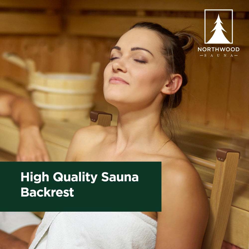 Northwood Sauna lifestyle setting in sauna conveying natural warmth and relaxation