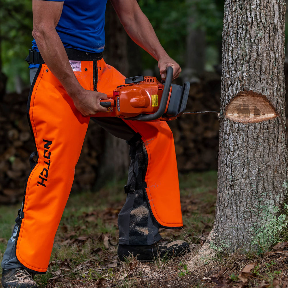 Notch quick‑snap leg straps shown for secure fit and easy release benefit