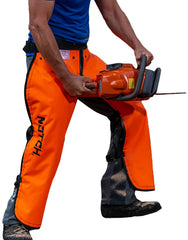 Notch left front Velcro wedge pocket visible for tool storage benefit