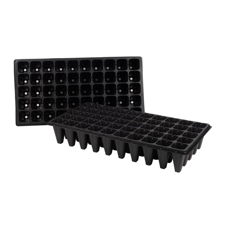 NOTHERS RooTrimmer label close-up showing PS plastic material and reusable tray benefits