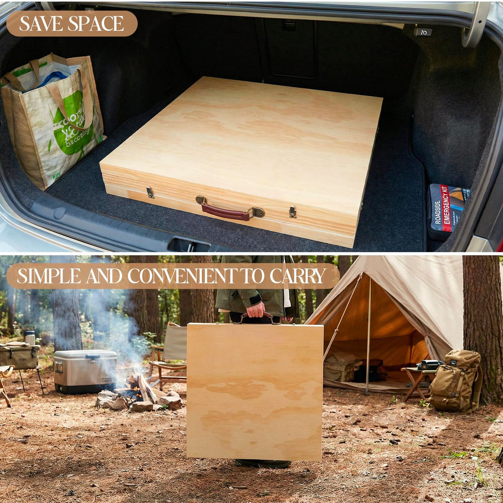 Novabright table set on beach lifestyle scene demonstrating outdoor use
