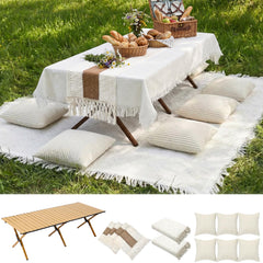 Novabright front packaging with table and blanket showing portable convenience