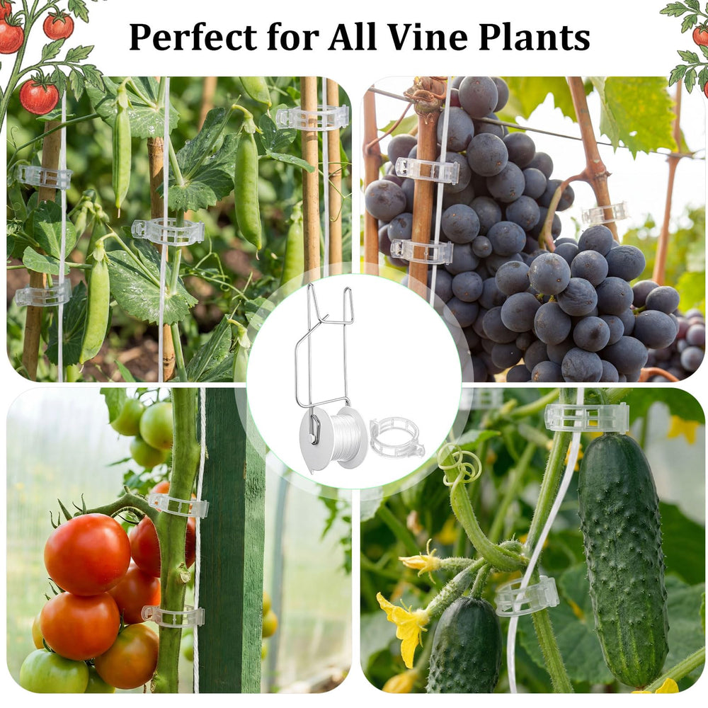 Novabright hooks installed in greenhouse improving plant airflow