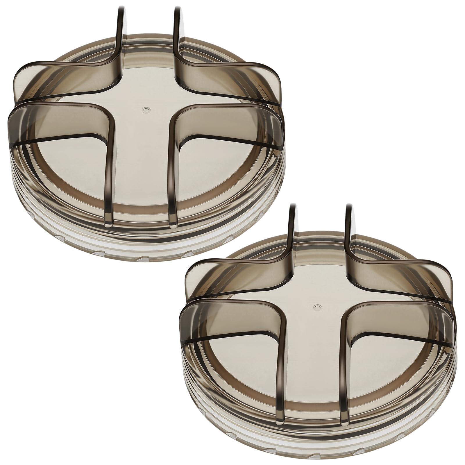 Novabright clear lid front view showing fit and durable ABS material benefit