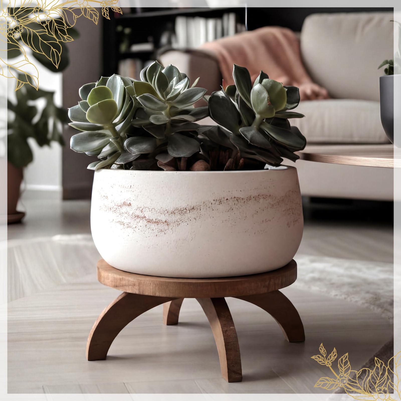 Novabright living room display adding rustic farmhouse charm