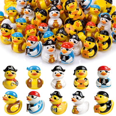 Novabright front packaging showing 100 pirate duck figurines, great for party supplies