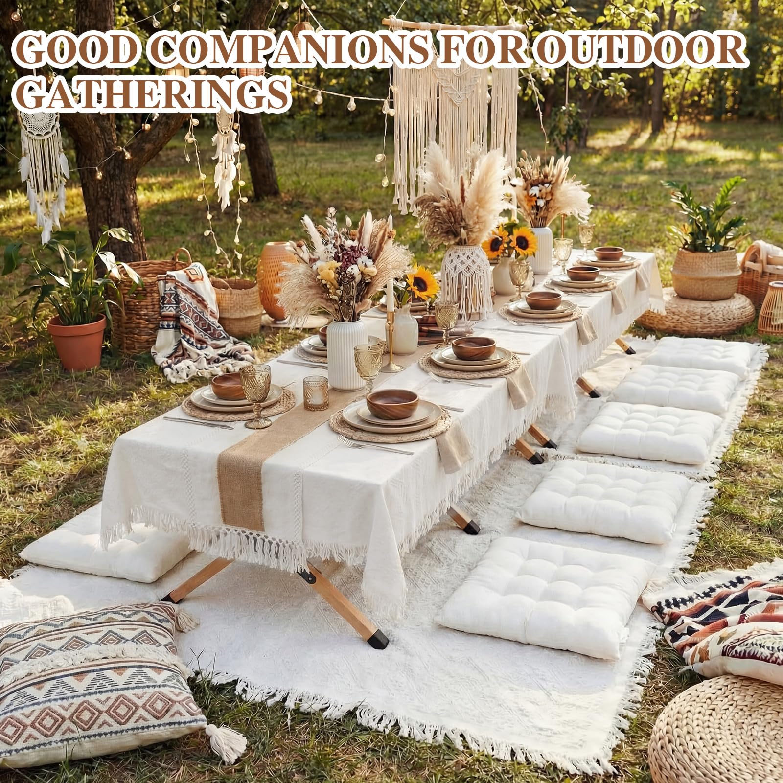 Novabright solid wood folding table displayed folded and open for stability