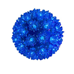 Novelty Lights front view blue starlight sphere showing full 360-degree glow and festive appeal