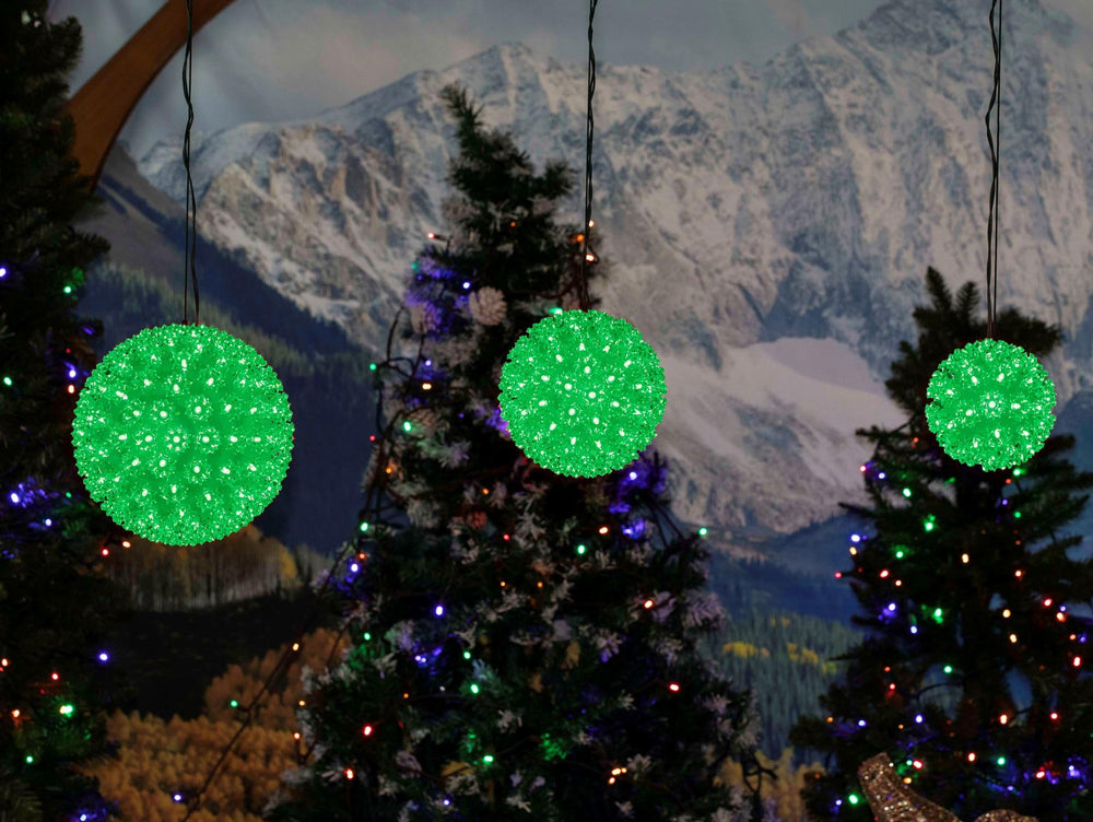 Novelty Lights beside a hand showing compact 6-inch size and easy hanging