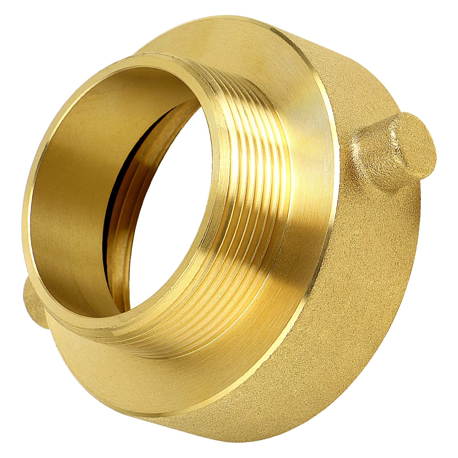 NOVINO brass thread close-up showing durable machining for secure seal