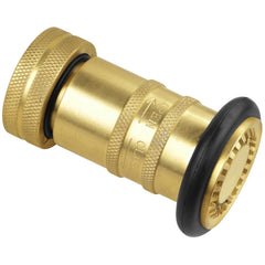 NOVINO front view nozzle showing brass body and ergonomic head, durable and reliable