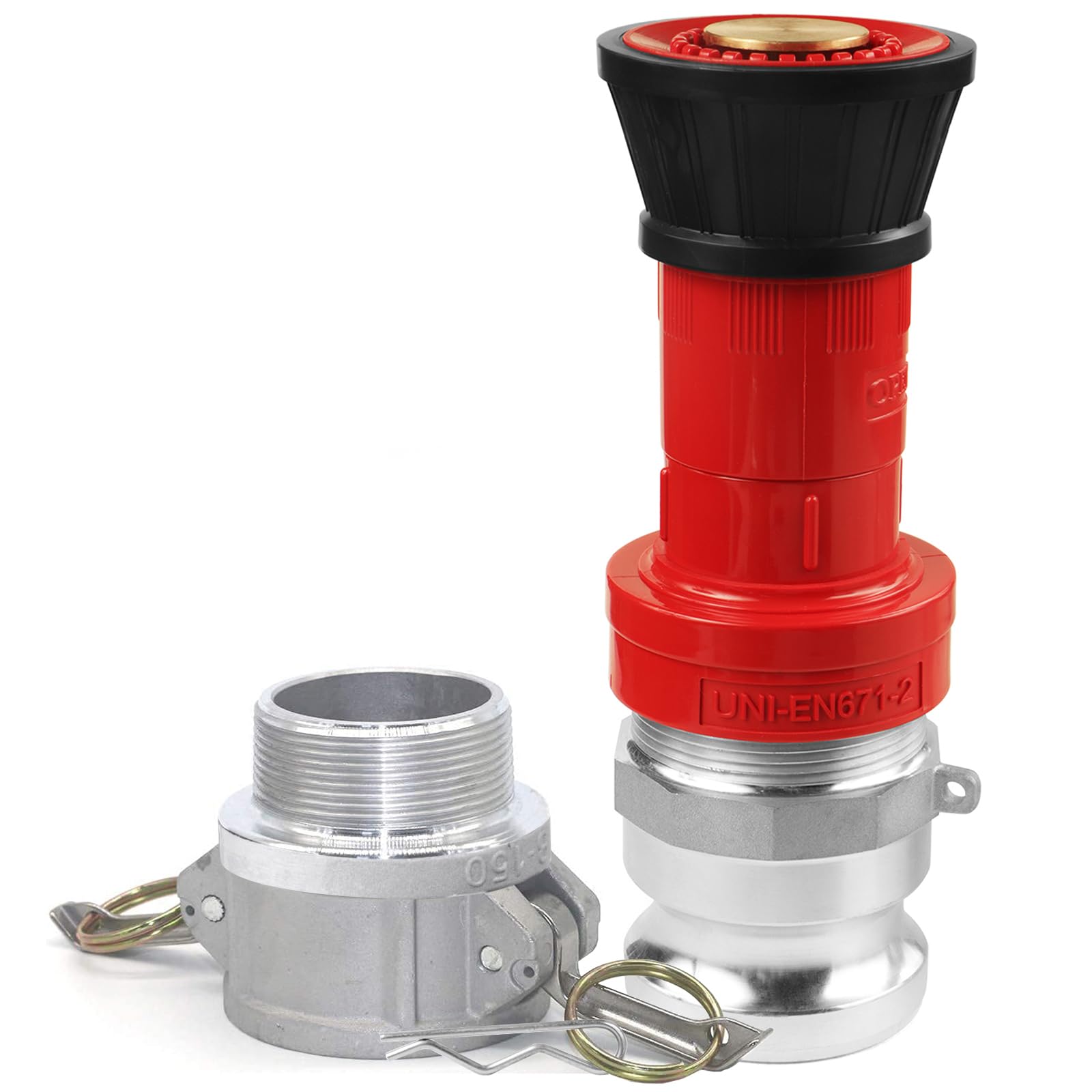 NOVINO close-up of 1.5 inch NPSH threads for secure, leak-resistant connection