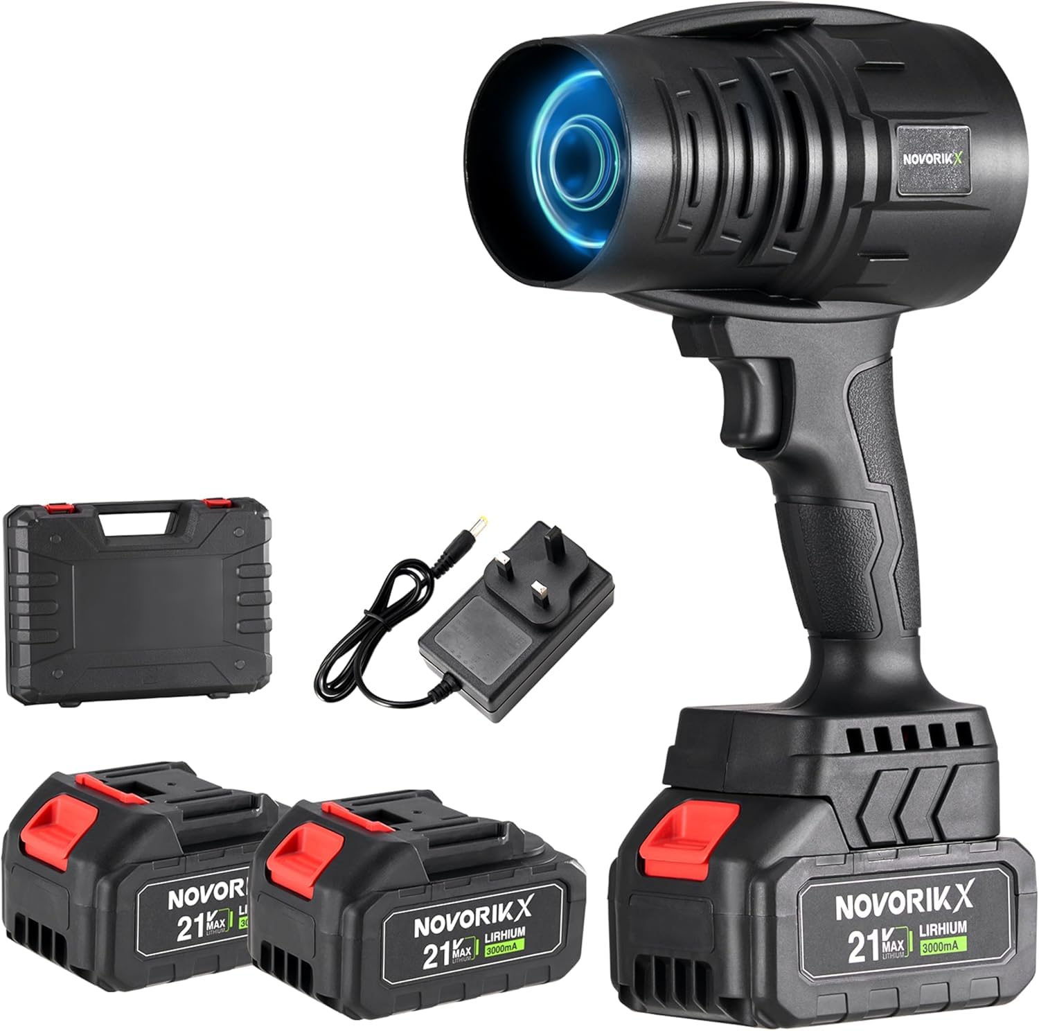 NovorikX front view with nozzle showing compact power and portability