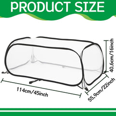 NOVWANG zippered side door open for quick access and convenient plant care