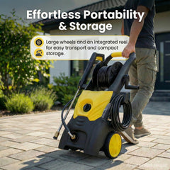 Nozzlpeak foam cannon with five quick-connect nozzles, expands cleaning versatility