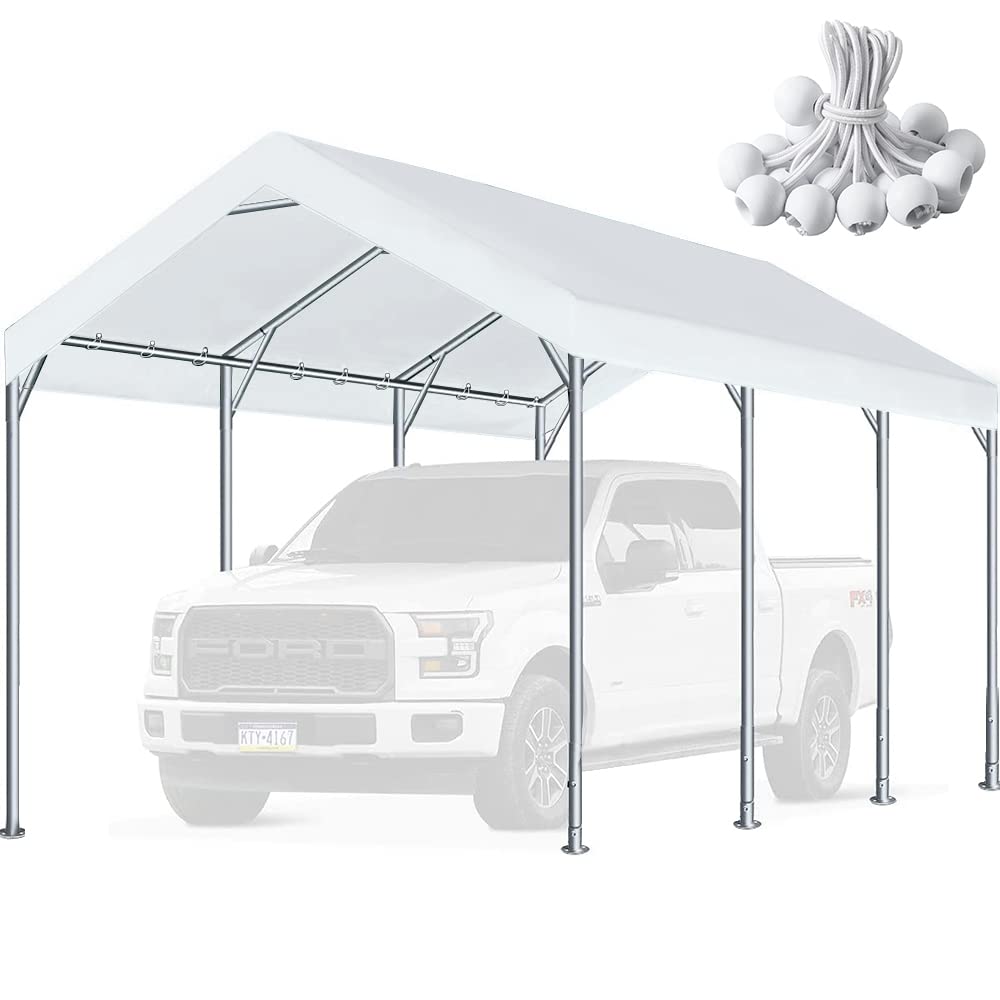 N\P front view of 10x20 canopy top showing full coverage and protection