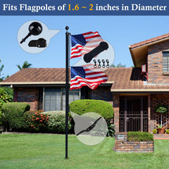 NQ 3-inch black ball topper close-up, decorative protection for pole top