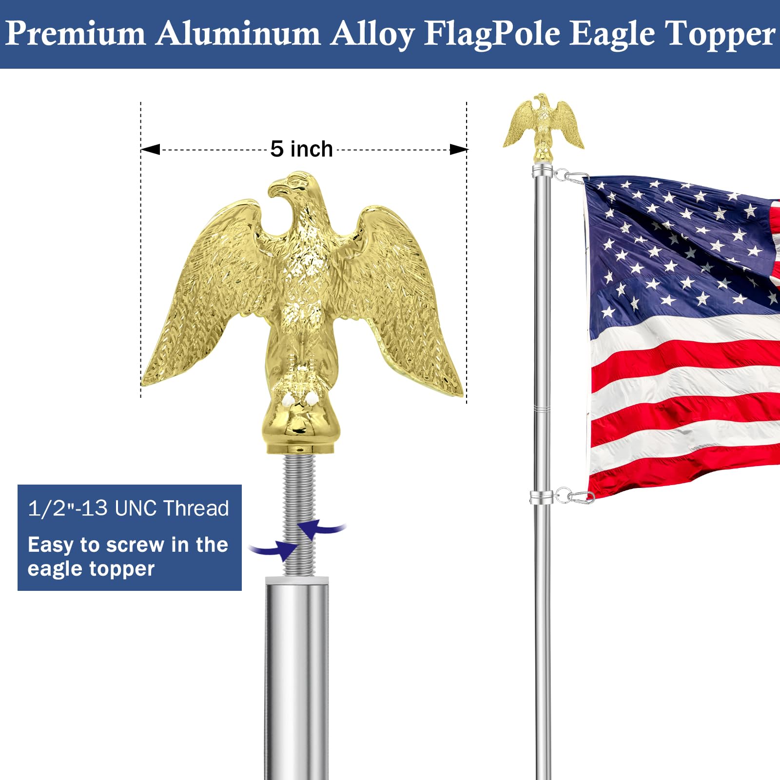 NQ flag pole mounted on porch illustrating neat, elevated flag display