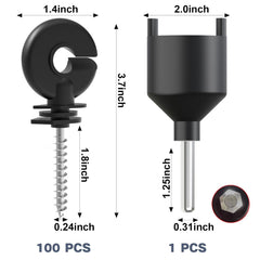 NQN ring head close-up showing smooth PP+PE surface and weather resistance