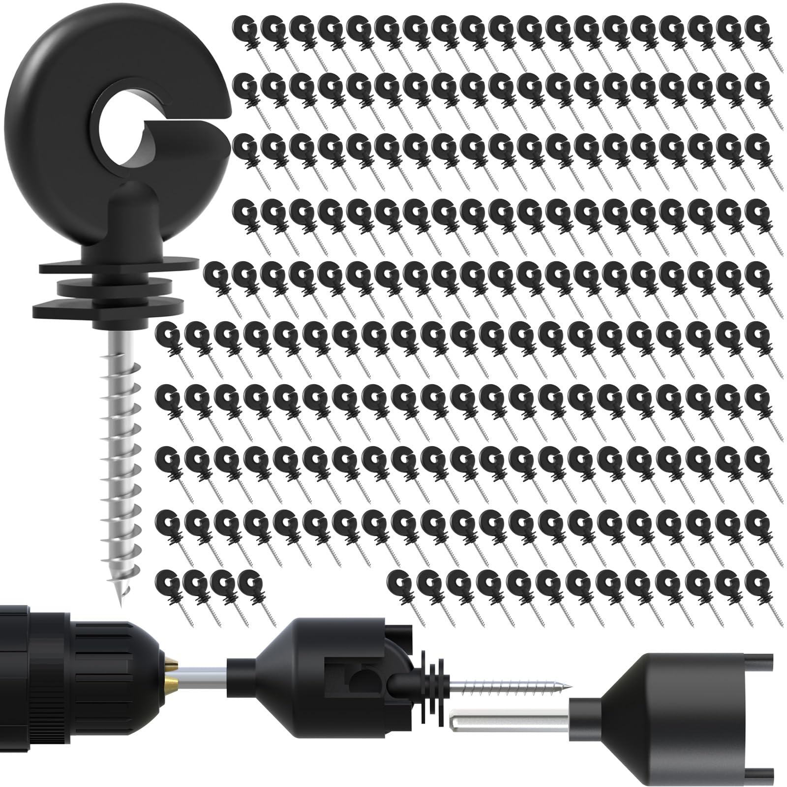 NQN front packaging showing 200 insulators and two socket tools for fast installation