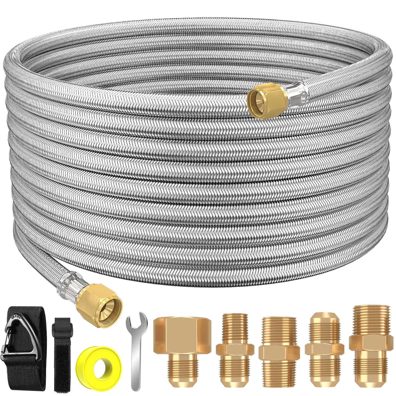 NQN front packaging showing hose kit and adapters for quick install benefit