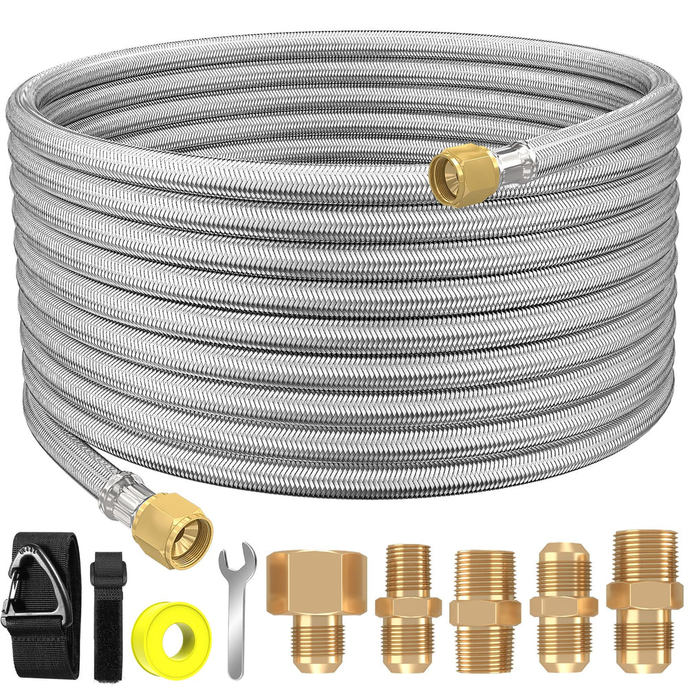 NQN front packaging showing hose kit and adapters for quick install benefit