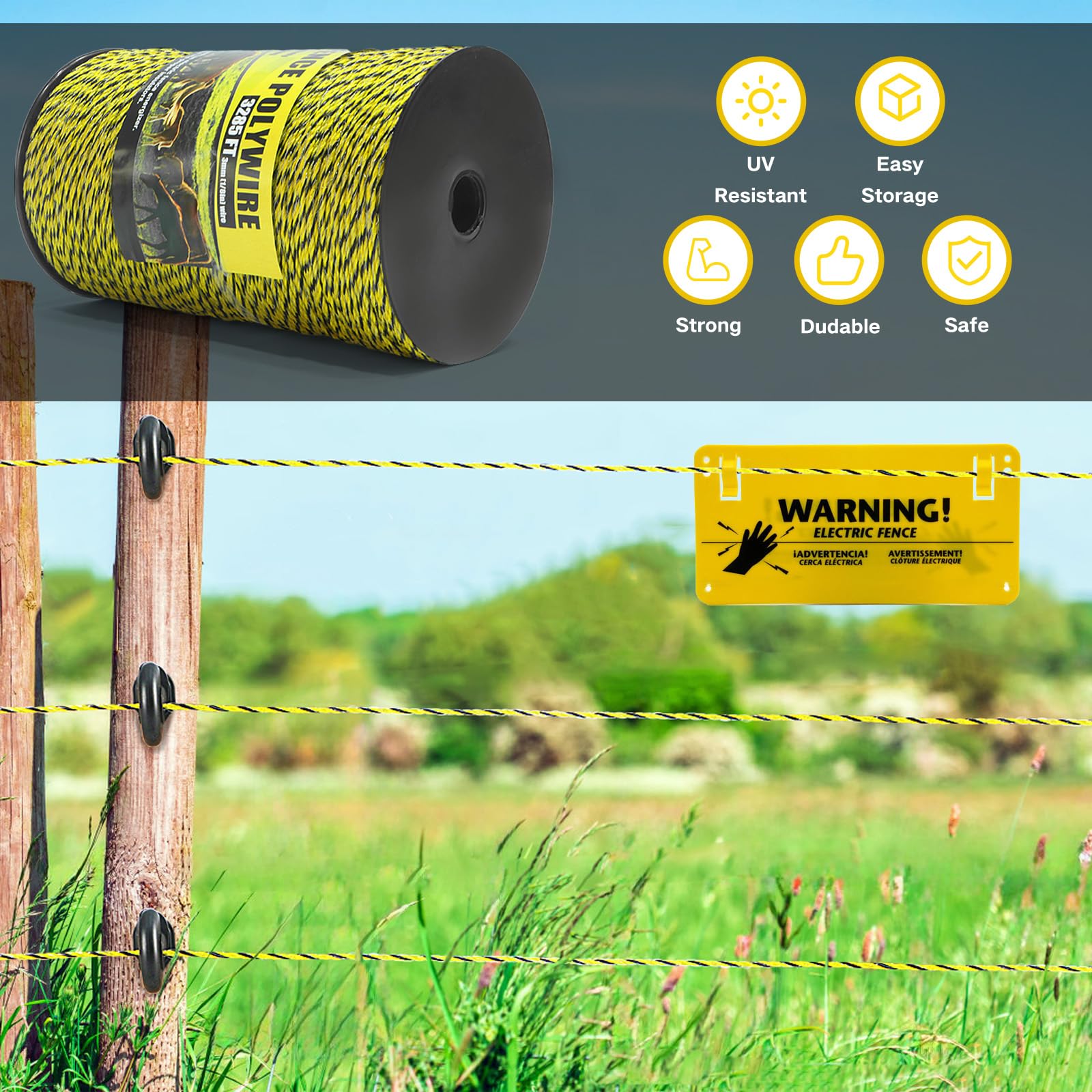 NQN spool side profile displaying compact roll for portable transport benefit