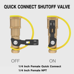 NQN safety shutoff valve close view showing immediate gas cut-off protection