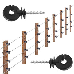 NQN socket tool attached to drill for quick, labor-saving insulator installation