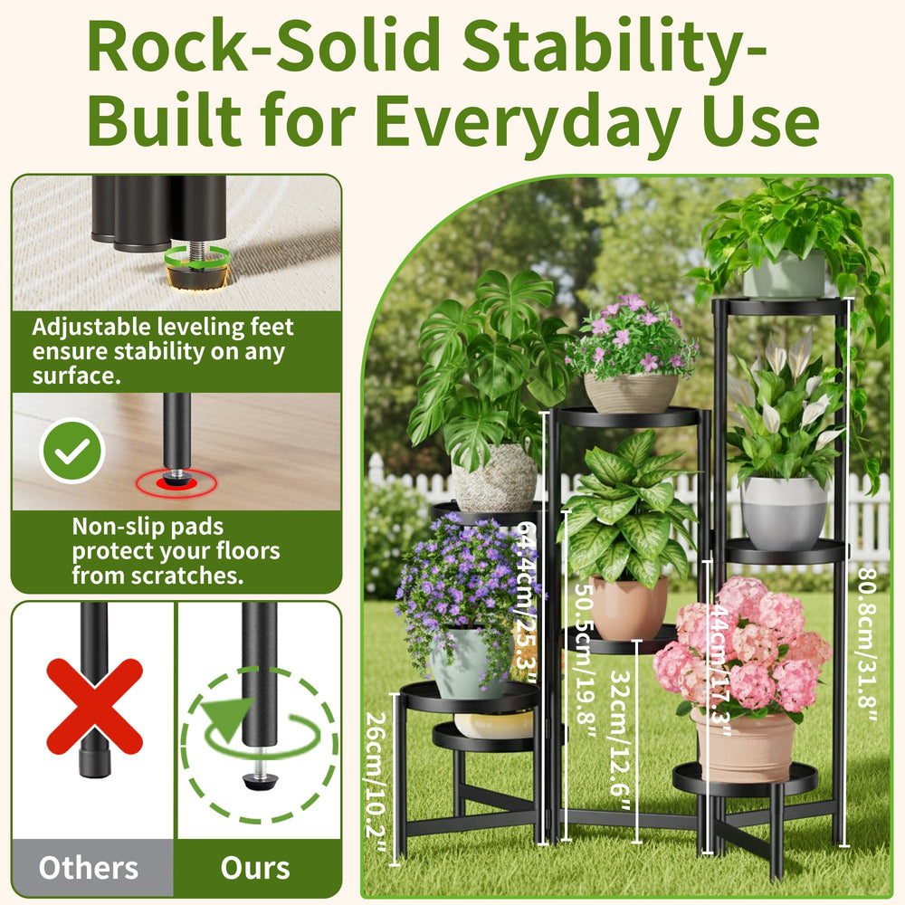 NQW folded plant rack flat for compact storage and quick transport