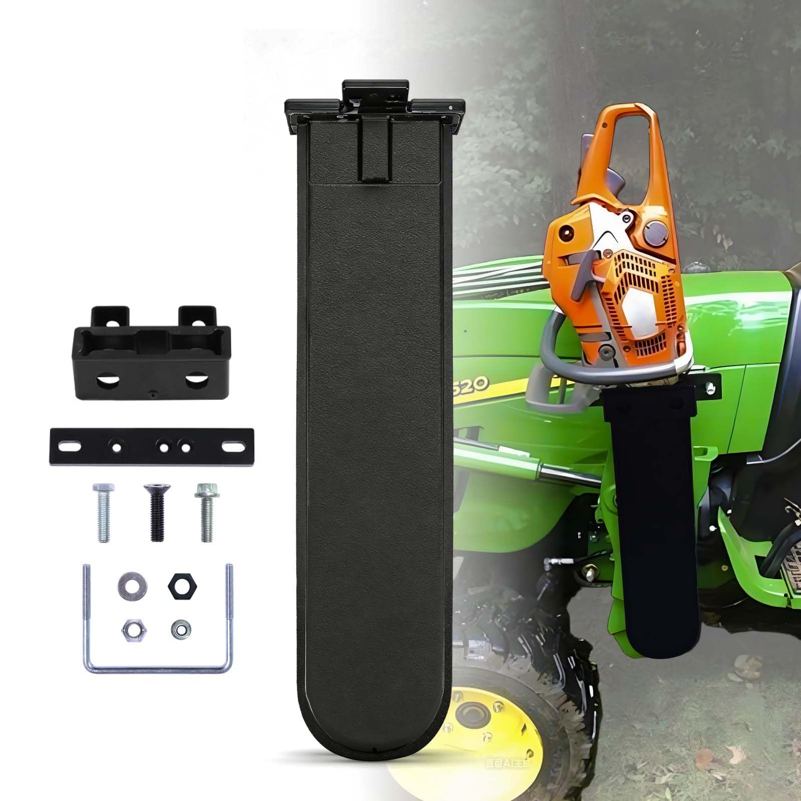 Nrovonis front view of holder showing secure saw containment and quick access