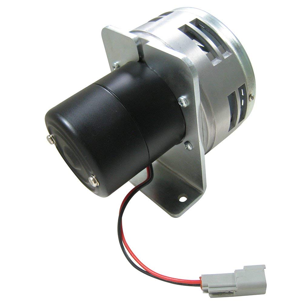 NRS heavy duty cattle siren mounted on truck demonstrating loud feed-call reach in field