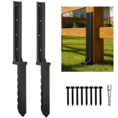 Nrspp front view packaging showing two 30-inch stakes and screws for quick repairs