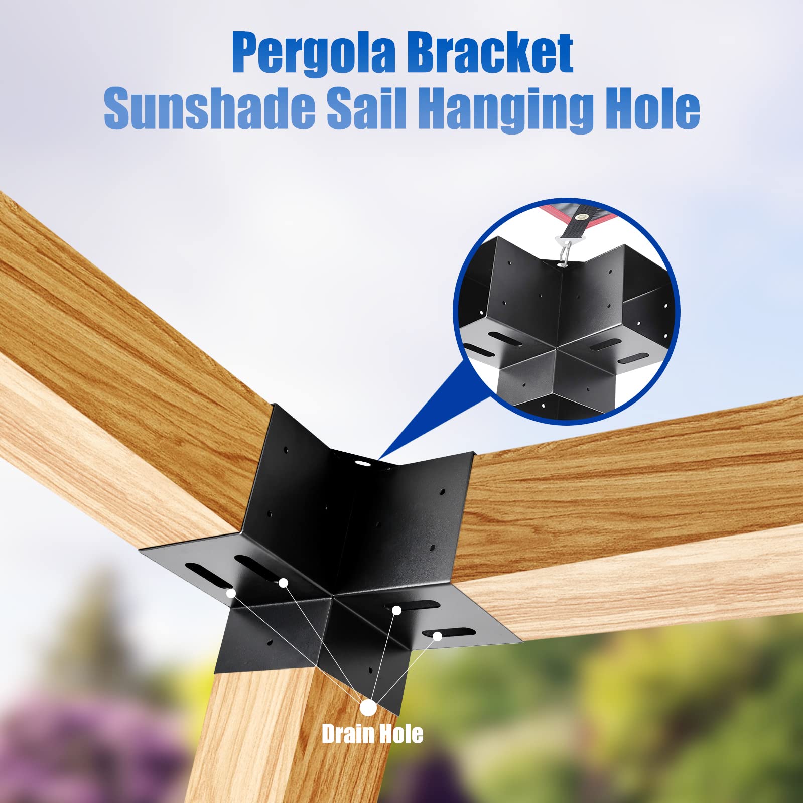Nrspp bracket mounted on 4x4 post demonstrating secure joinery