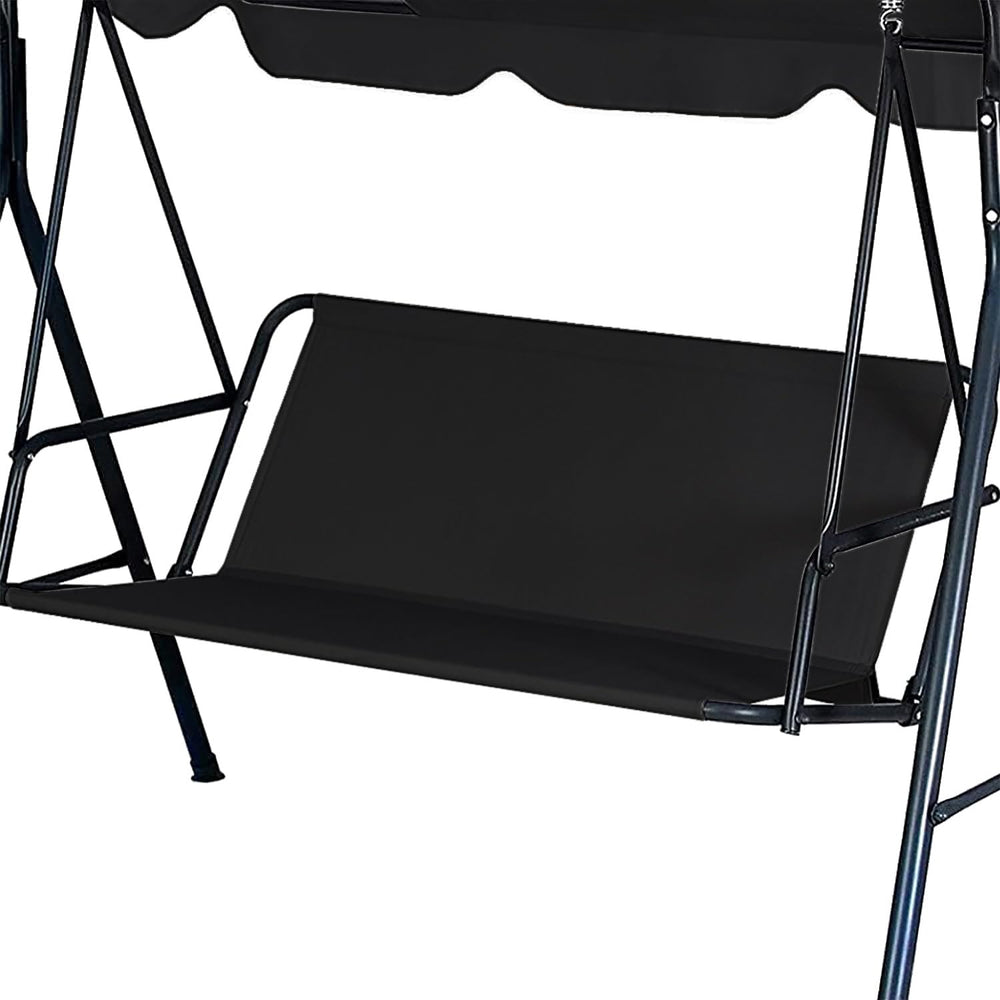 NSdawali front view of black replacement cover showing full fit and curb appeal
