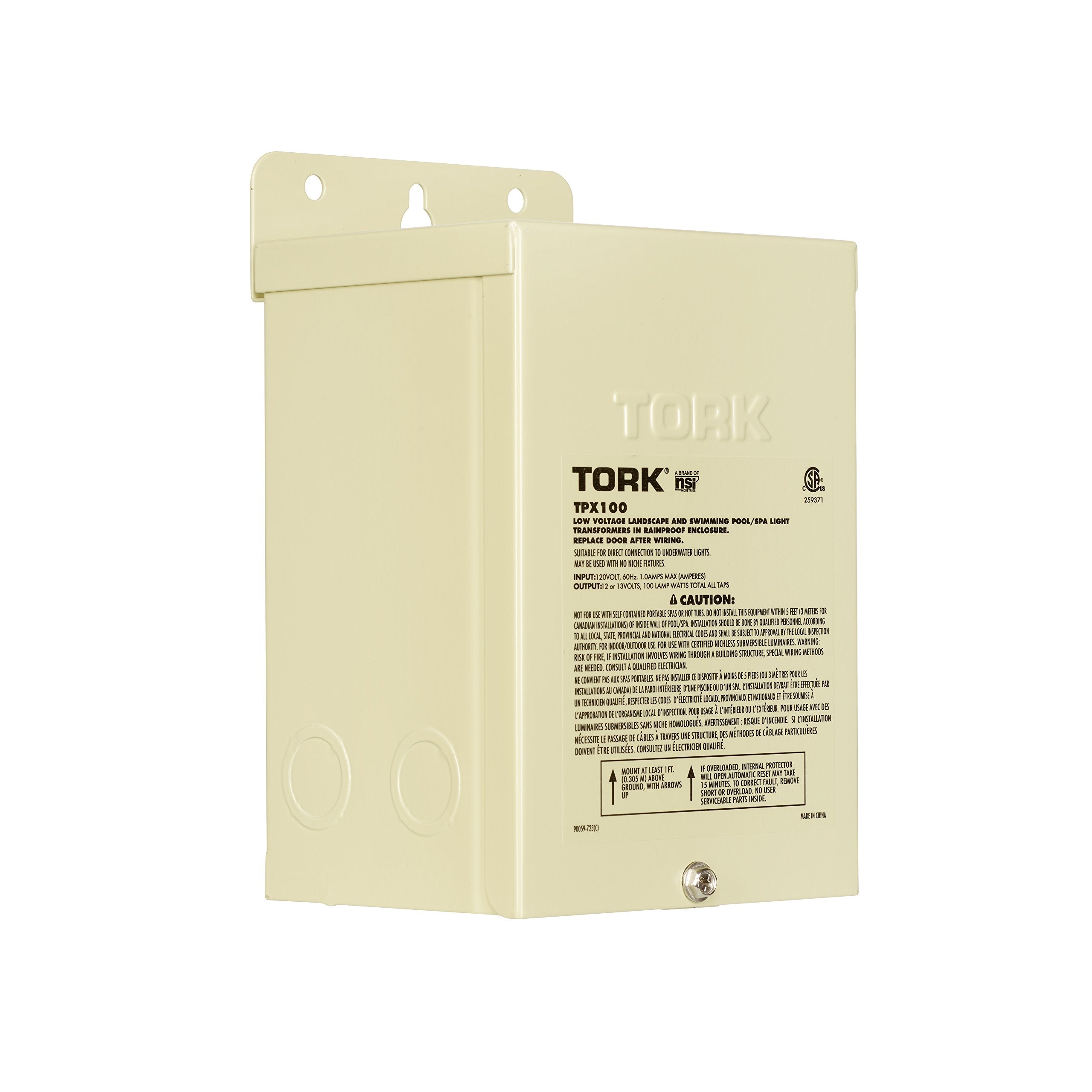 NSi TPX100 front enclosure showing durable steel housing and secure door, ensuring protected transformer installation