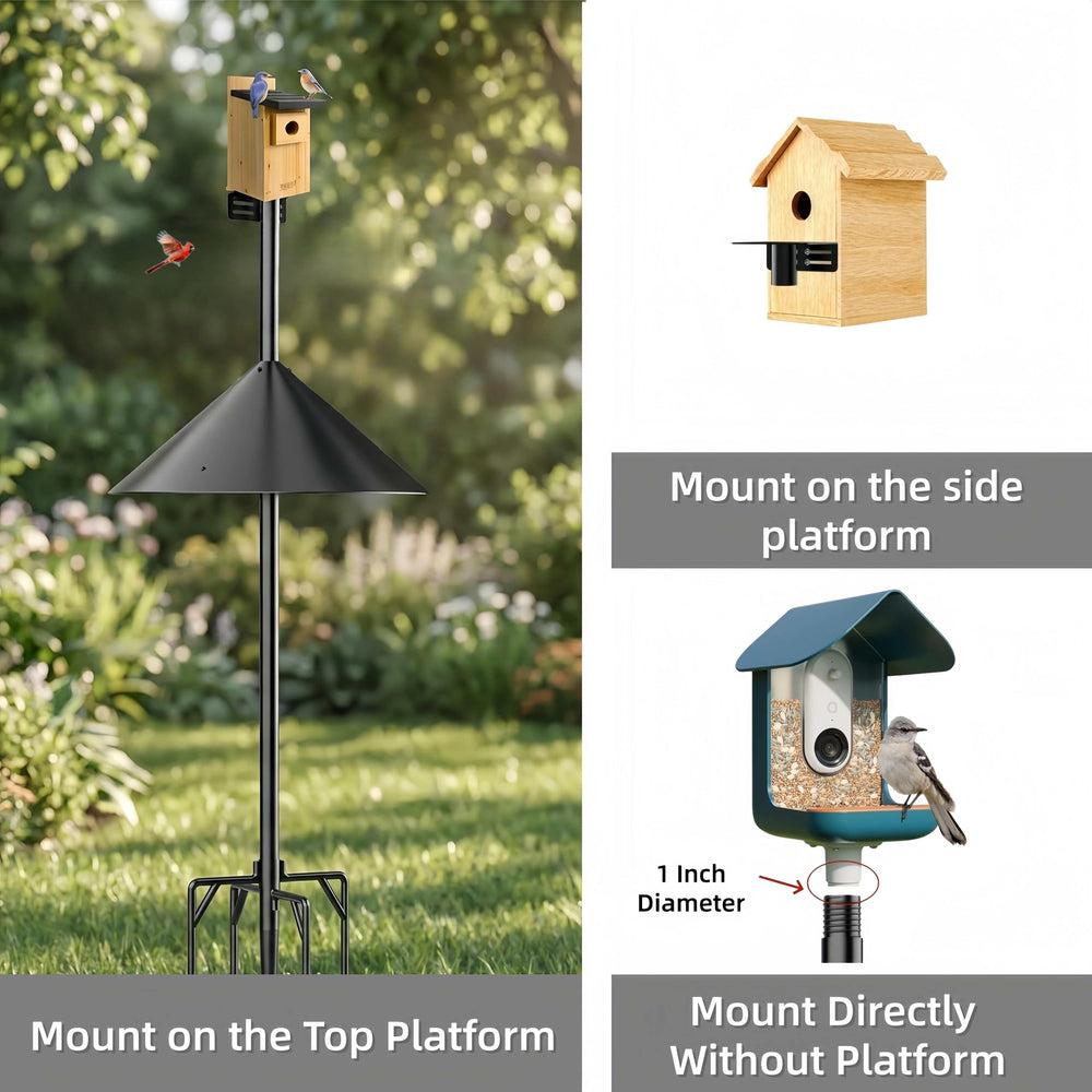 NSYOOMH five-prong base driven into ground for secure anchoring