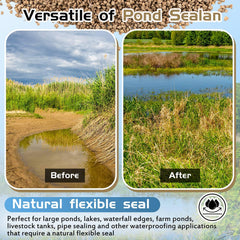 Nuanchu granules being mixed into soil illustrating easy application and sealing