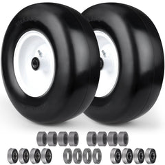 NUBAUTO front view of 13x5.00-6 wheel shows ready replacement and clear sizing