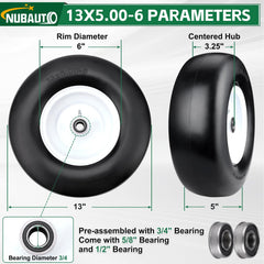 NUBAUTO close-up of centered hub and bore for accurate fit and stable rotation
