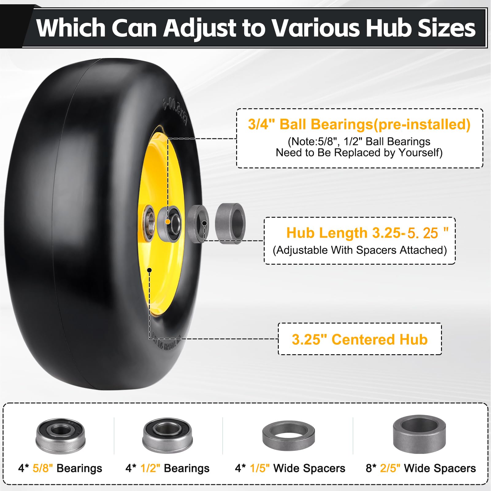 NUBAUTO centered hub detail showing precision bore and spacer-ready design for fit