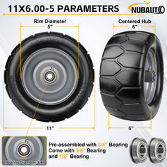 NUBAUTO closeup of tire tread pattern for improved traction benefit