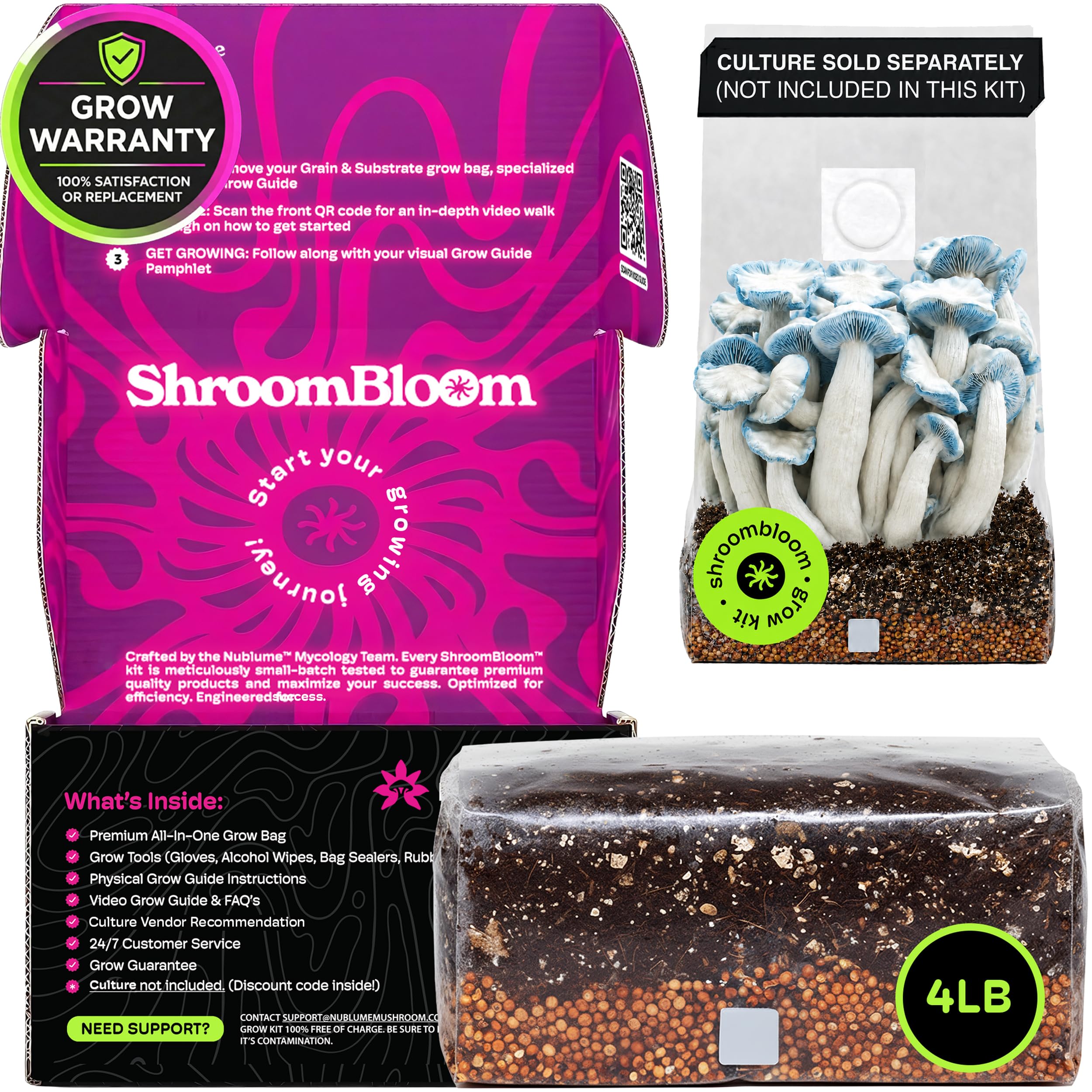 NuBlume front packaging bag showing product and benefits