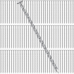 Nuenen 225-pack front view showing galvanized 6-inch spiral spikes for bulk projects
