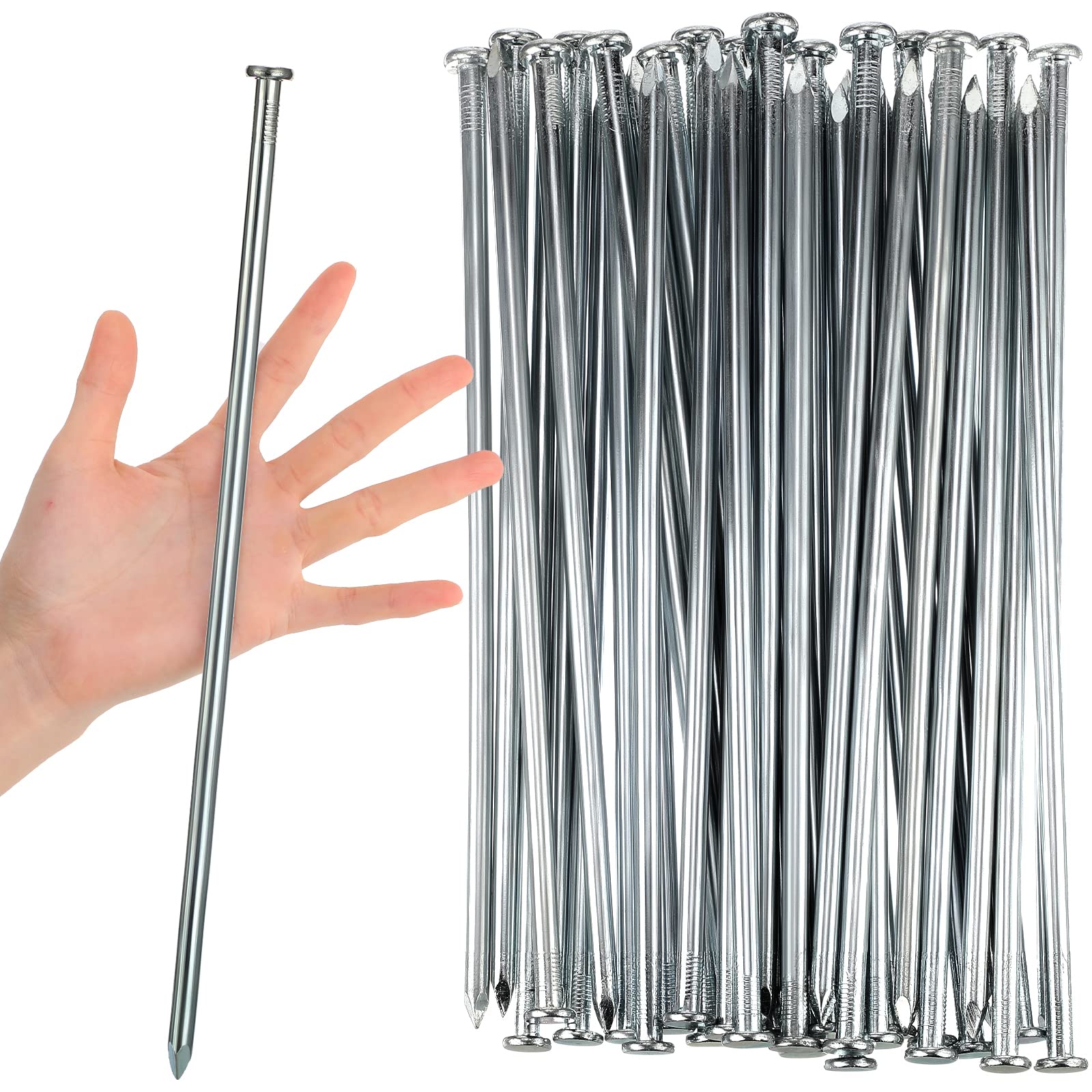 Nuenen front pack of 60 galvanized stakes showing value and quantity benefit