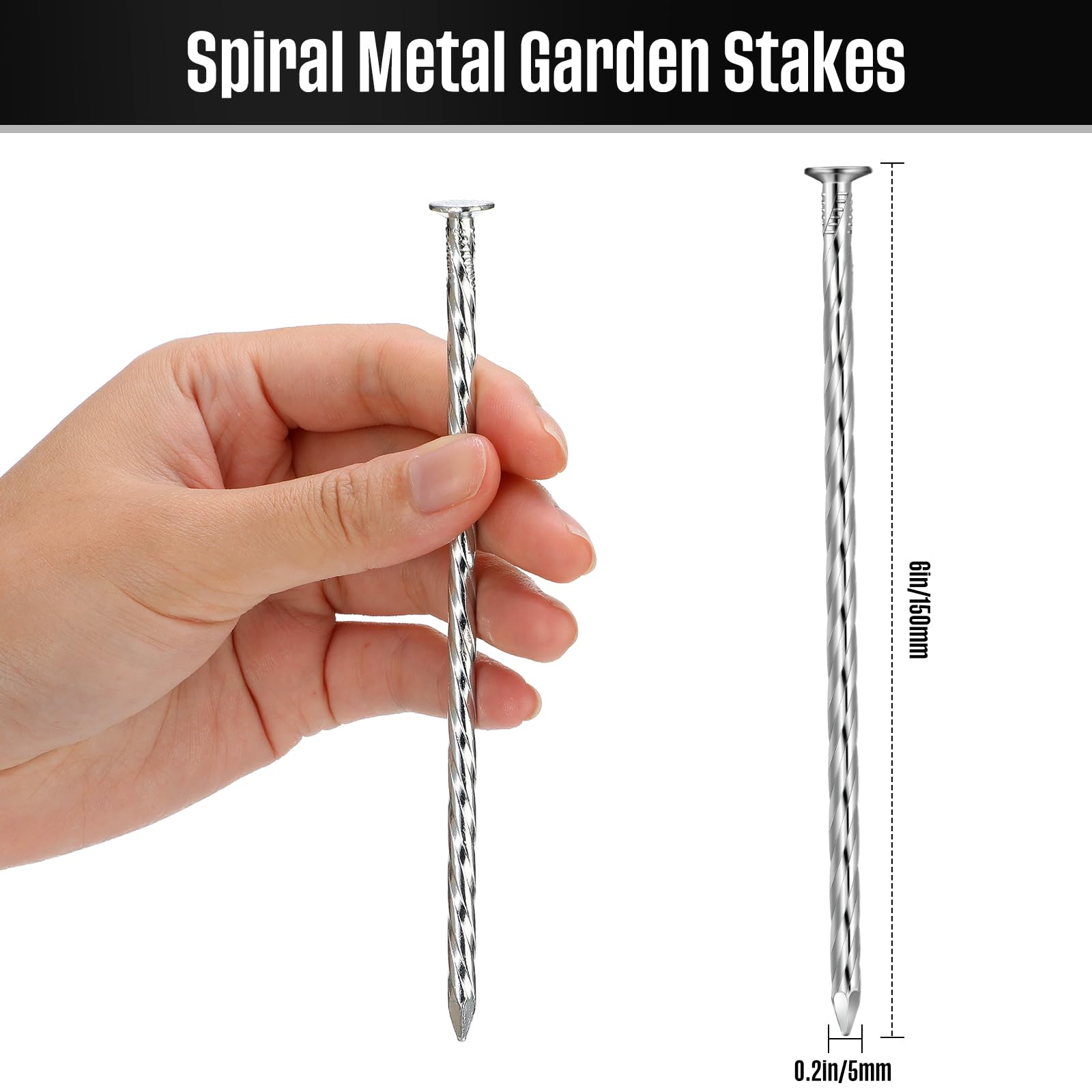 Nuenen stakes driven into artificial turf demonstrating stable edge hold benefit